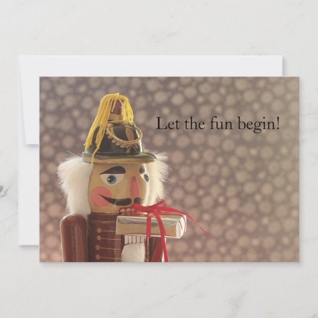 Nutcracker mit Silbergeschenkspass Einladung (Vorderseite)