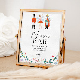 Nutcracker Momosa Bar Christmas Baby Shooter Poster