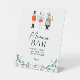 Nutcracker Momosa Bar Christmas Baby Shooter Sockelschild