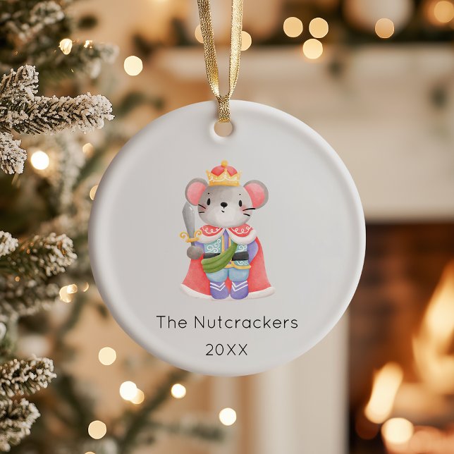 Nutcracker Mouse King Christmas Foto Keramik Ornament (Von Creator hochgeladen)