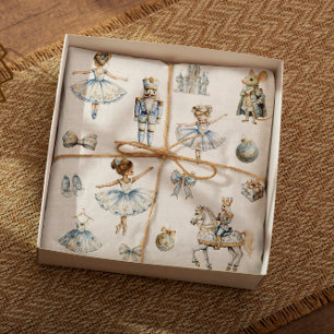 Nutcracker Muster Weihnachten Seidenpapier