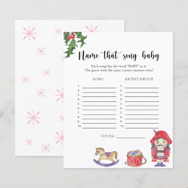 Nutcracker - Name dieses Baby Song (Vorne/Hinten)