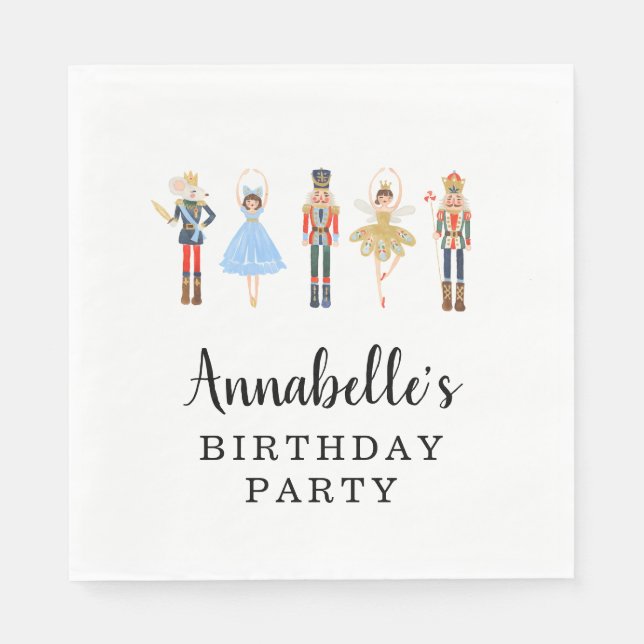 Nutcracker Napkins | personalisierbar Serviette (Vorderseite)