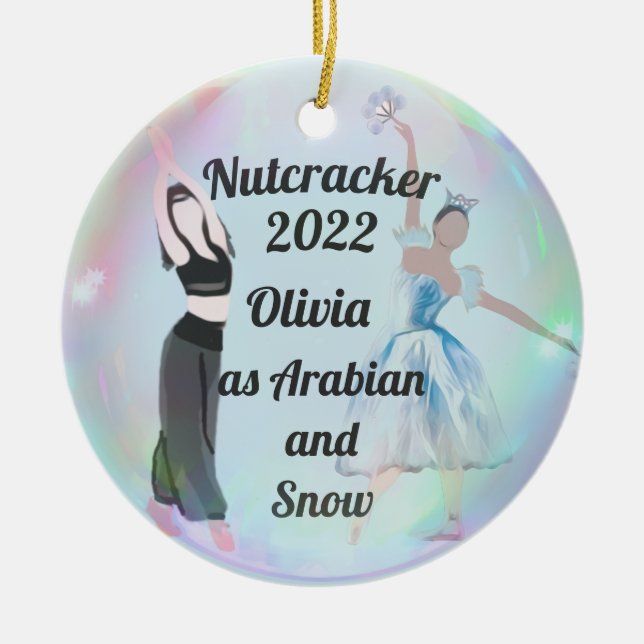 Nutcracker Ornament-Arabian und Schnee Keramik Ornament (Vorne)