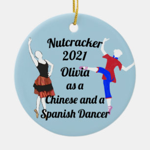 Nutcracker Ornament Chinese und Spanish Dancer