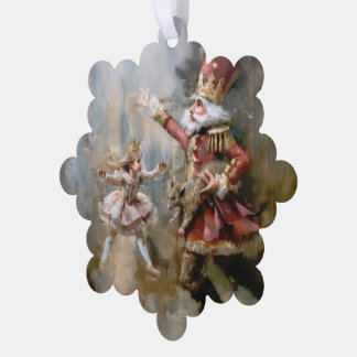 Nutcracker - Papier-Kartendekorationsgeschirr Ornament Karte