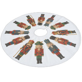 Nutcracker Parade Weihnachtsbaumrock Fleece Weihnachtsbaumdecke
