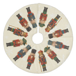 Nutcracker Parade Weihnachtsbaumrock Fleece Weihnachtsbaumdecke