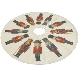 Nutcracker Parade Weihnachtsbaumrock Fleece Weihnachtsbaumdecke