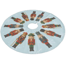 Nutcracker Parade Weihnachtsbaumrock Fleece Weihnachtsbaumdecke