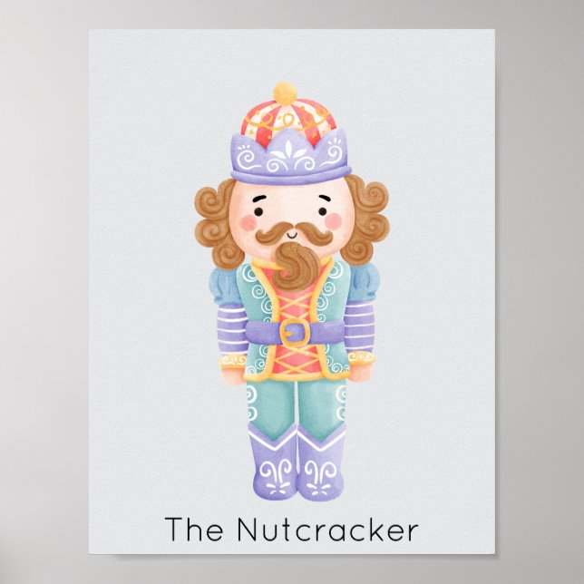 Nutcracker Pastel Christmas Poster (Vorne)