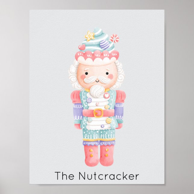Nutcracker Pastel Christmas Poster (Vorne)