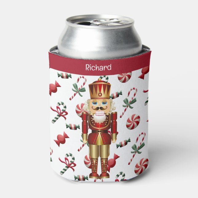 Nutcracker personalisieren Weihnachtsgeschenk Dosenkühler (Kanne Vorderseite)
