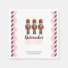 Nutcracker Pink Girl Weihnachtsdusche Serviette