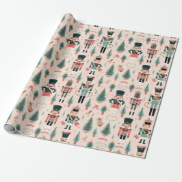 Nutcracker Pink Minze Weihnachten Geschenkpapier