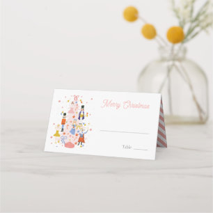 Nutcracker Pink Weihnachtsbaum Urlaub Platzkarte