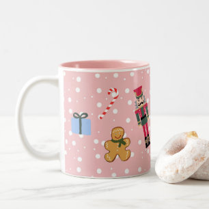 Nutcracker Pink Weihnachtskunstmalerei Tasse