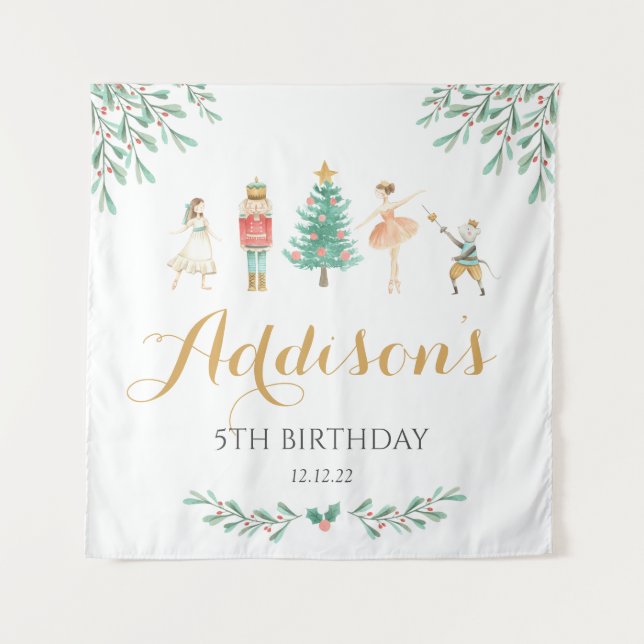 Nutcracker Poster, Nutcracker Begrüßungszeichen Wandteppich (Vorderseite)