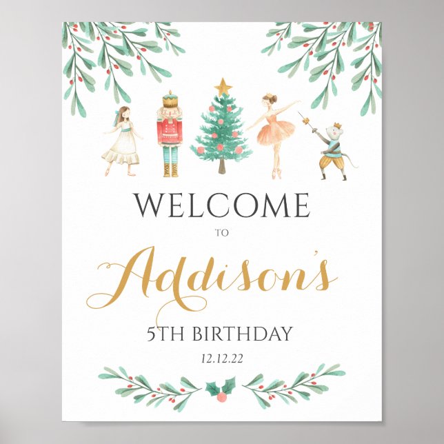 Nutcracker Poster, Nutcracker welcome sign Poster (Vorne)