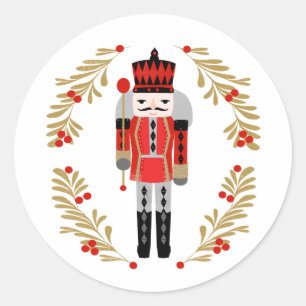 Nutcracker Prince Christmas Runder Aufkleber