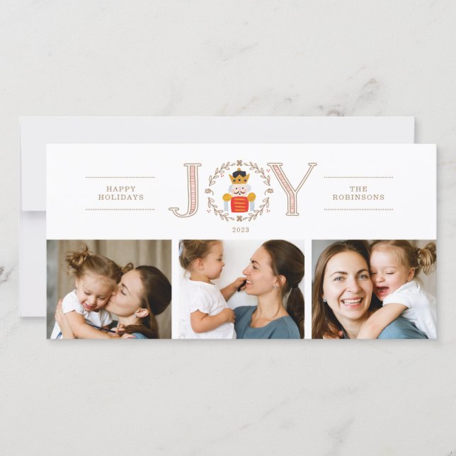 Nutcracker Prince Holiday Carte photo (Devant)