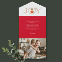 Nutcracker Prince Holiday Foto Trifold Cards