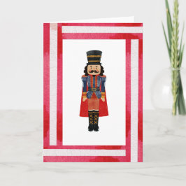 Nutcracker Red Bow Stripes Festliche Weihnachten