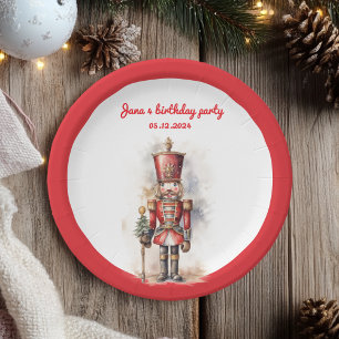 Nutcracker Red Magic Birthday Pappteller