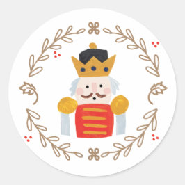 Nutcracker Runder Aufkleber