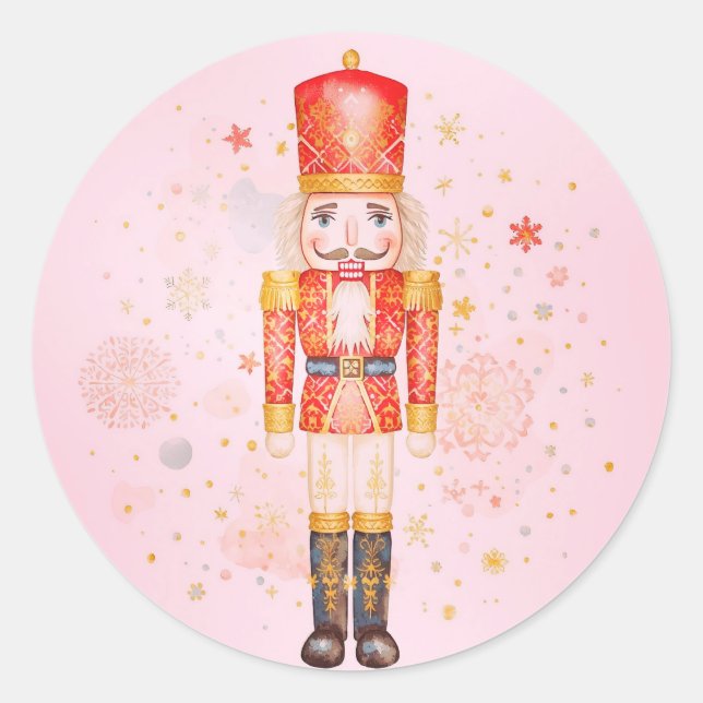 Nutcracker Runder Aufkleber (Vorderseite)