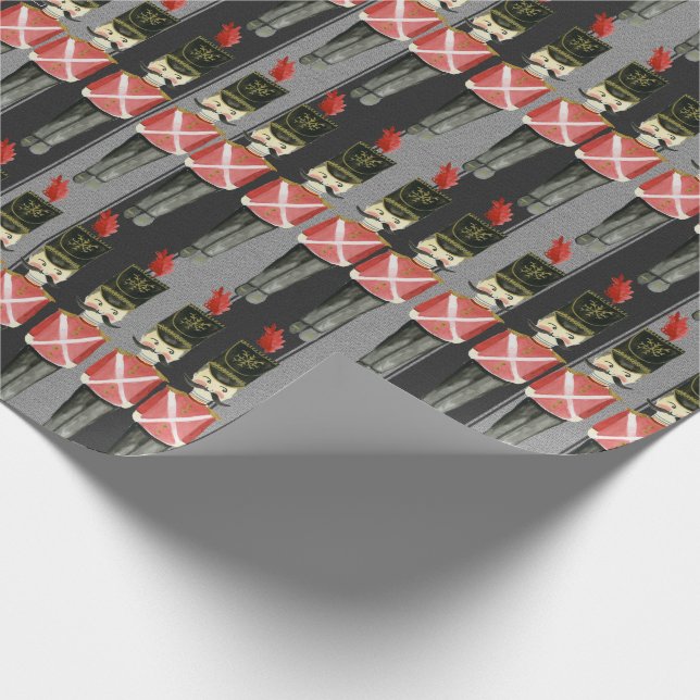 NUTCRACKER SCHWARZ- UND GRAUENGESCHENKE WRAP GESCHENKPAPIER (Ecke)