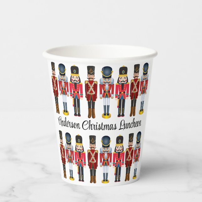 Nutcracker Soldier personalisieren Weihnachten Pappbecher (Vorderseite)