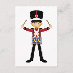 Nutcracker Soldier Playing Drums RSVP Karte