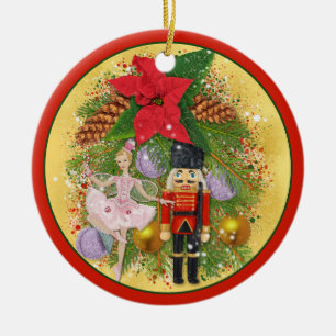 Nutcracker Soldier Sugar Plum Fairy Weihnachten We Keramik Ornament