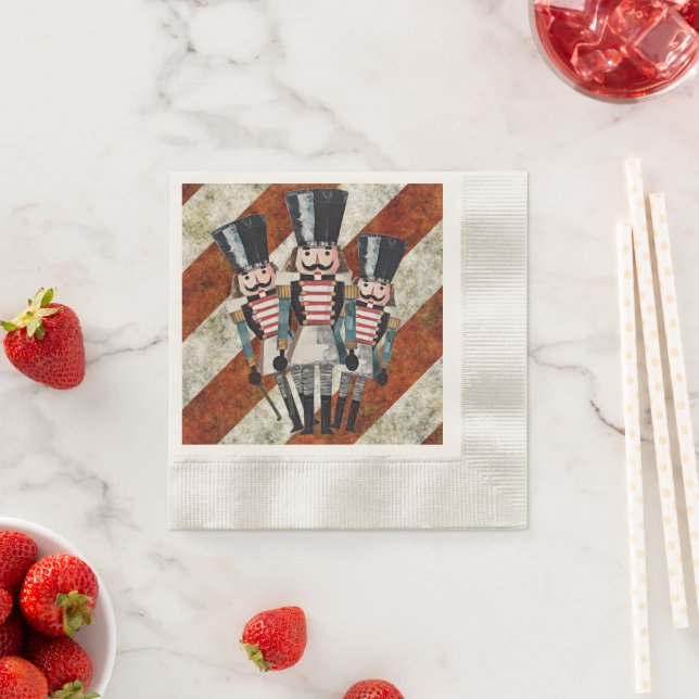 Nutcracker Soldiers Stripes  Serviette (Beispiel)
