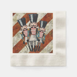 Nutcracker Soldiers Stripes  Serviette