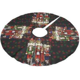 Nutcracker Soldiers Weihnachten Polyester Weihnachtsbaumdecke