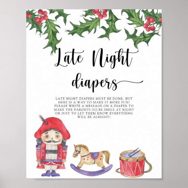 Nutcracker - Spätes Nacht-Windeln-Spiel Poster (Vorne)