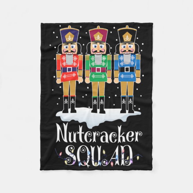 Nutcracker Squad Ballet Dance Christmas Xmas Light Fleecedecke (Vorderseite)