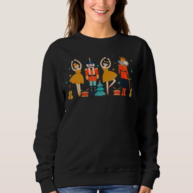 Nutcracker Squad Ballett Tanz passt Familie Chri Sweatshirt (Vorderseite)