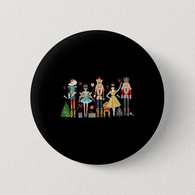 Nutcracker Squad Ballett Tanz Weihnachten Match F Button (Vorderseite)