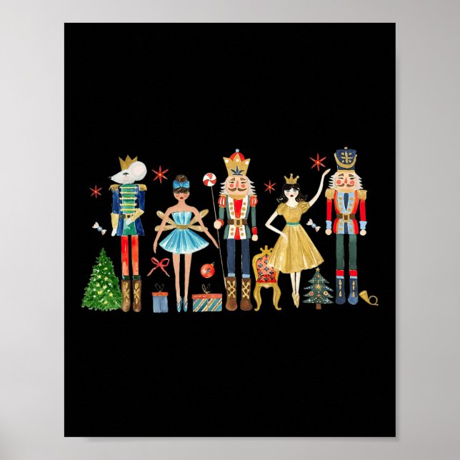 Nutcracker Squad Ballett Tanz Weihnachten Match F Poster (Vorne)