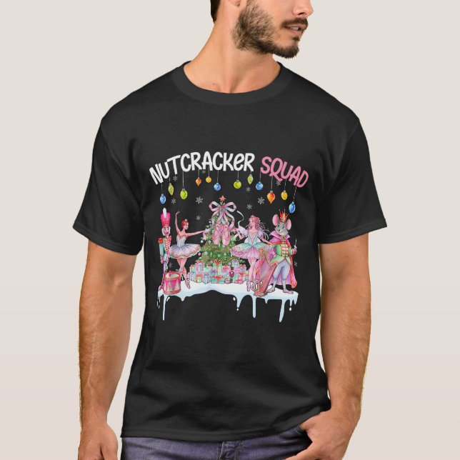 Nutcracker Squad Christmas Nk Ballet Sugar Plum Fa T-Shirt (Vorderseite)