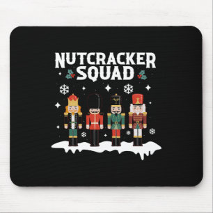 Nutcracker Squad Familie passt Weihnachten für Män Mousepad