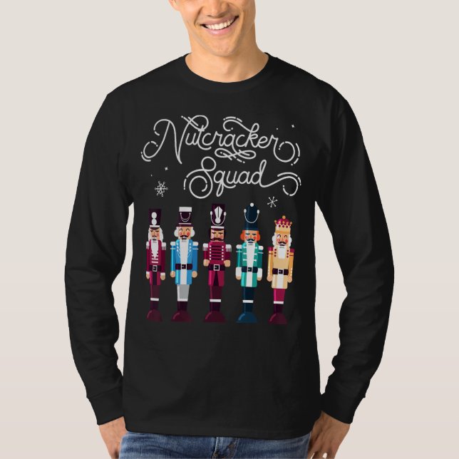 Nutcracker Squad Holiday Weihnachtsjunge Mädchen F T-Shirt (Vorderseite)