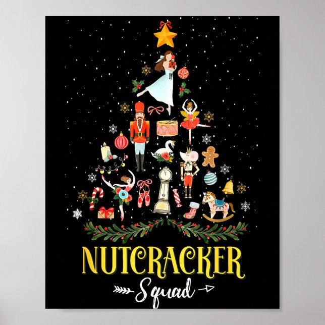 Nutcracker Squad In My Nutcracker Era Christmas Tr Poster (Vorne)