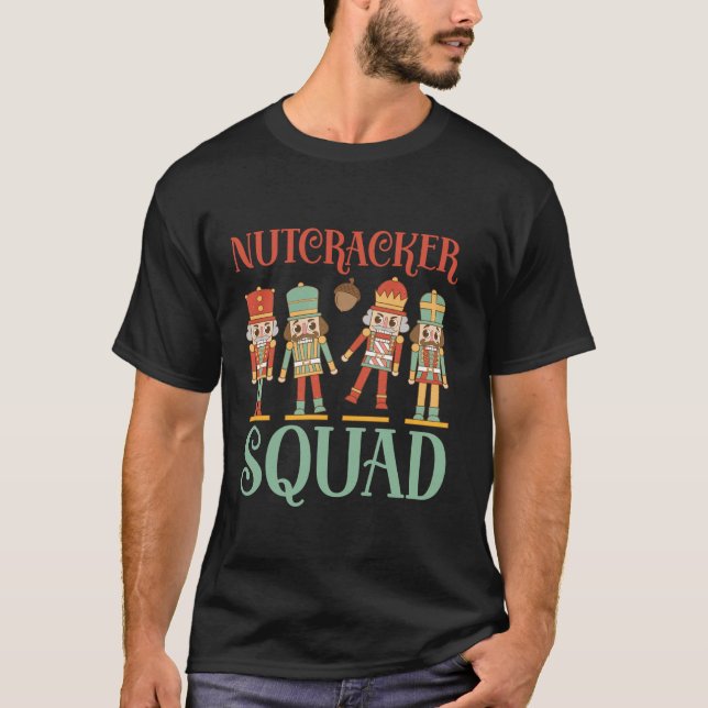 Nutcracker Squad Weihnachtskostümpassfamilie T-Shirt (Vorderseite)