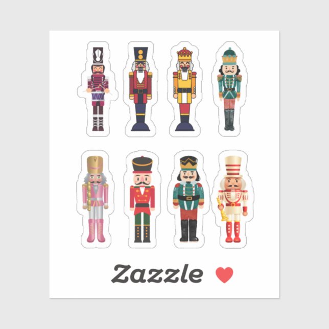 Nutcracker Stickers Aufkleber (Blatt)