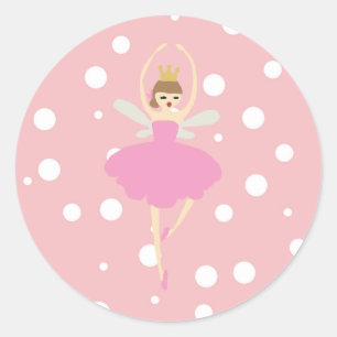 Nutcracker Sugar Plum Fairy Classic Round Sticker