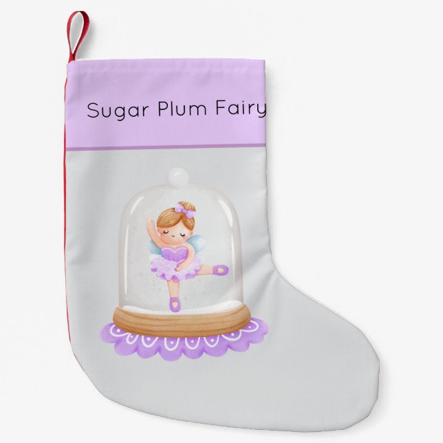 Nutcracker Sugar Plum Fairy Kleiner Weihnachtsstrumpf (Vorderseite)